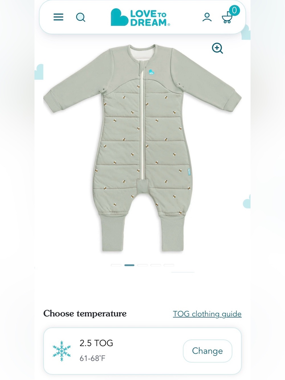 Love to dream sleep suit - new in box